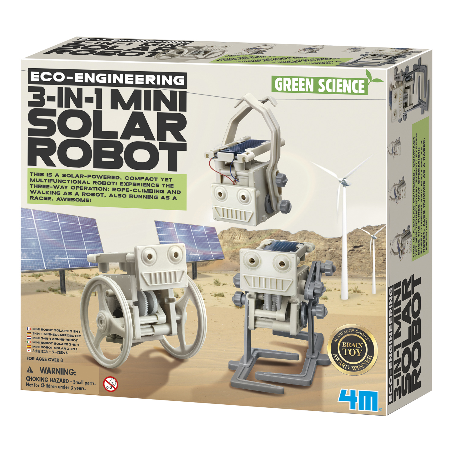 4M Green Science Solar Robot Kit Renewable Energy STEM Building Toy