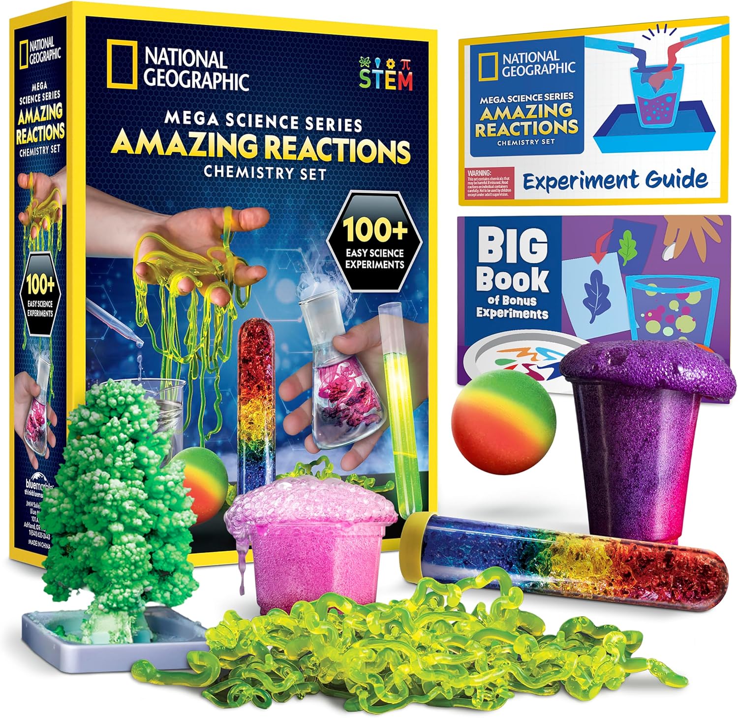 National Geographic Mega Science Lab Experiment Kit Kids Chemistry Biology