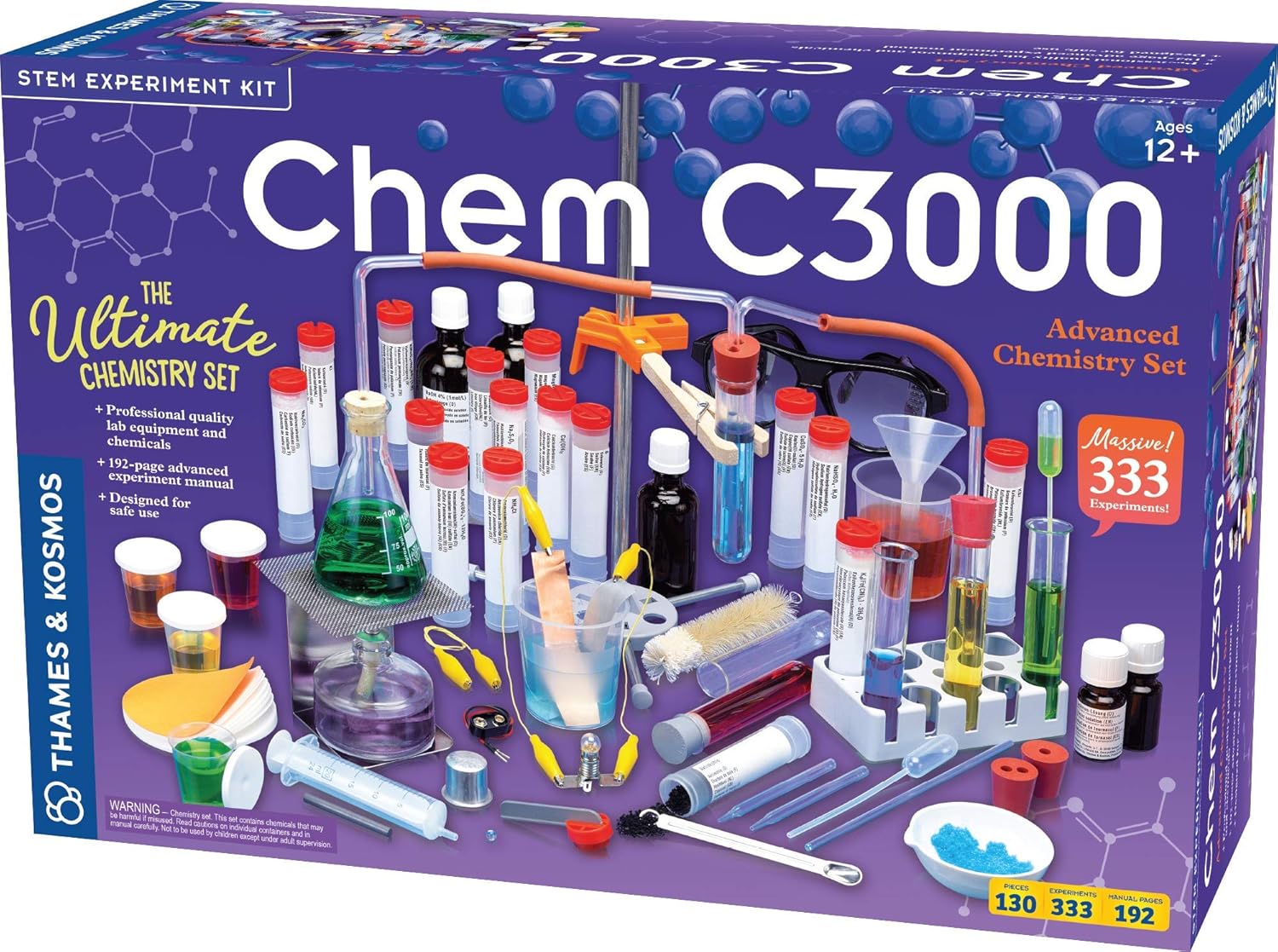 Thames & Kosmos Chem C3000 Chemistry Experiment Lab Kit Ages 12+ Science Set
